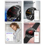 F200 스마트 헬스 워치 ECG 심전도 혈당 모니터링 1.55인치 원형 화면, 블랙 실리콘, 블랙 가죽, 블랙 브라운 가죽, 블랙 밀란, 블랙 3구 스틸, 블랙 대나무, 블랙 그레이 실리콘
