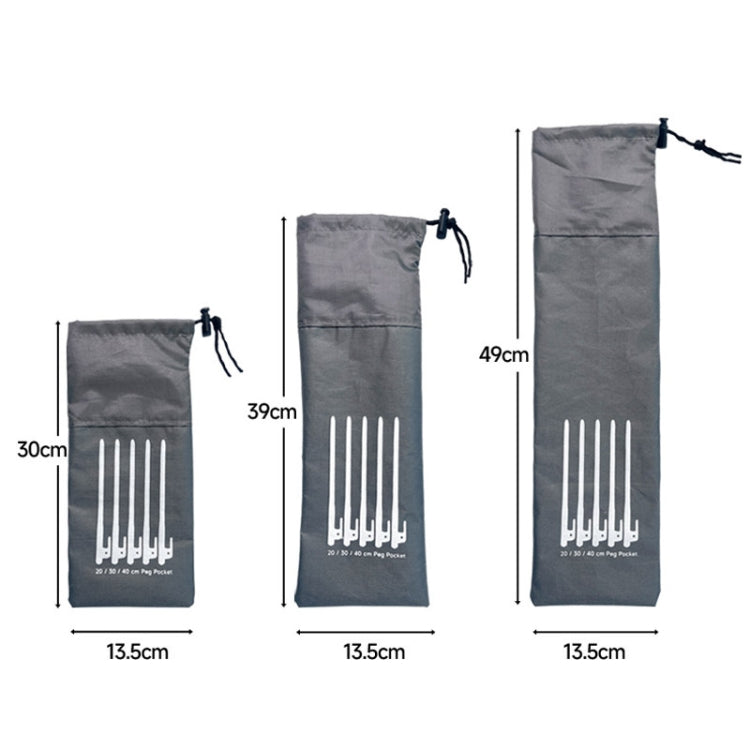 그라운드 스파이크 수납 가방 야외 캠핑 액세서리 휴대용 손잡이 수납 가방, S 20cm, M 30cm, L 40cm
