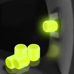 5packs Luminous Car Motorcycle Tire Valves, Green, Yellow, Blue, Pink, Red, Orange