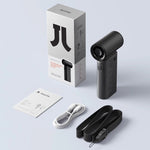 JisuLife Life9 고속 핸드헬드 소형 팬 미니 휴대용 USB 충전식 데스크탑 냉각 전기 팬, 3600mAh, 5000mAh