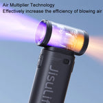 JisuLife Life9 고속 핸드헬드 소형 팬 미니 휴대용 USB 충전식 데스크탑 냉각 전기 팬, 3600mAh, 5000mAh