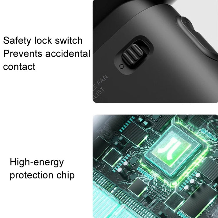JisuLife Life9 고속 핸드헬드 소형 팬 미니 휴대용 USB 충전식 데스크탑 냉각 전기 팬, 3600mAh, 5000mAh