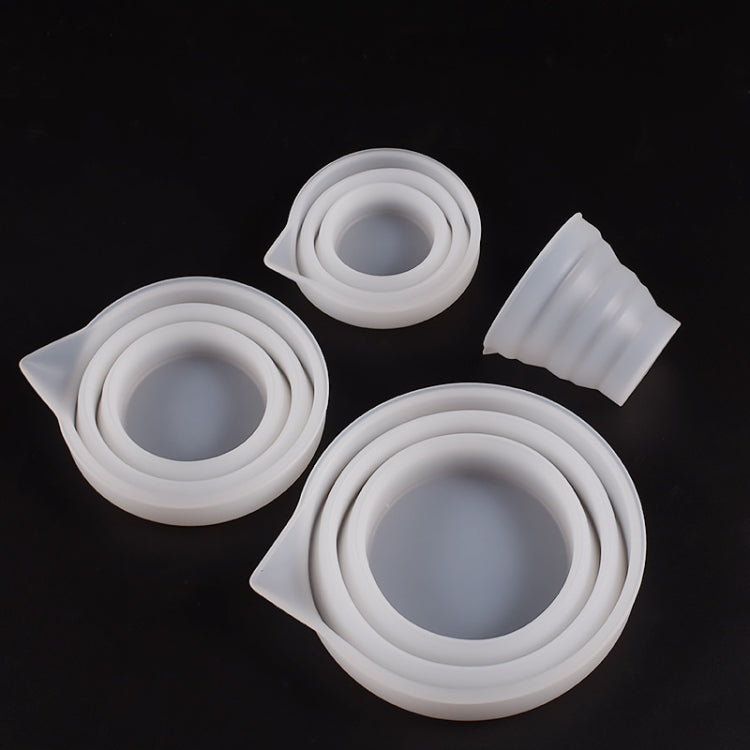접이식 DIY 에폭시 계량 컵 실리콘 몰드 양초 석고 접착제 혼합 컵, 5개 50ml, 5개 100ml, 2개 250ml, 2개 500ml