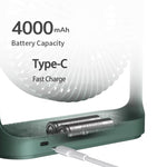 JisuLife FA19 4000mAh 무선 충전식 데스크탑 미니 선풍기 무소음 휴대용 선풍기