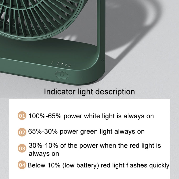JisuLife FA19 4000mAh 무선 충전식 데스크탑 미니 선풍기 무소음 휴대용 선풍기
