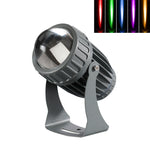 10W 단일 빔 LED 스포트라이트 야외 방수 조명 기둥 벽등 원격 조경 램프, 3가지 색상 중 1개 선택, 5가지 색상 중 1개 선택