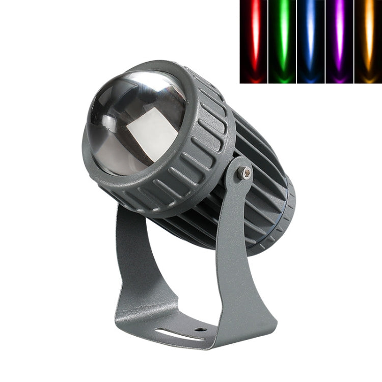 10W 단일 빔 LED 스포트라이트 야외 방수 조명 기둥 벽등 원격 조경 램프, 3가지 색상 중 1개 선택, 5가지 색상 중 1개 선택
