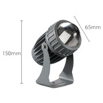 10W 단일 빔 LED 스포트라이트 야외 방수 조명 기둥 벽등 원격 조경 램프, 3가지 색상 중 1개 선택, 5가지 색상 중 1개 선택
