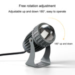 10W 단일 빔 LED 스포트라이트 야외 방수 조명 기둥 벽등 원격 조경 램프, 3가지 색상 중 1개 선택, 5가지 색상 중 1개 선택