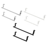 No-Punch Stainless Steel Over Door Towel Rack Cabinet Door Rag Hanging Holder, 23.5cm Silver, 23.5cm Black, 36.5cm Silver, 36.5cm Black, 36.5cm White
