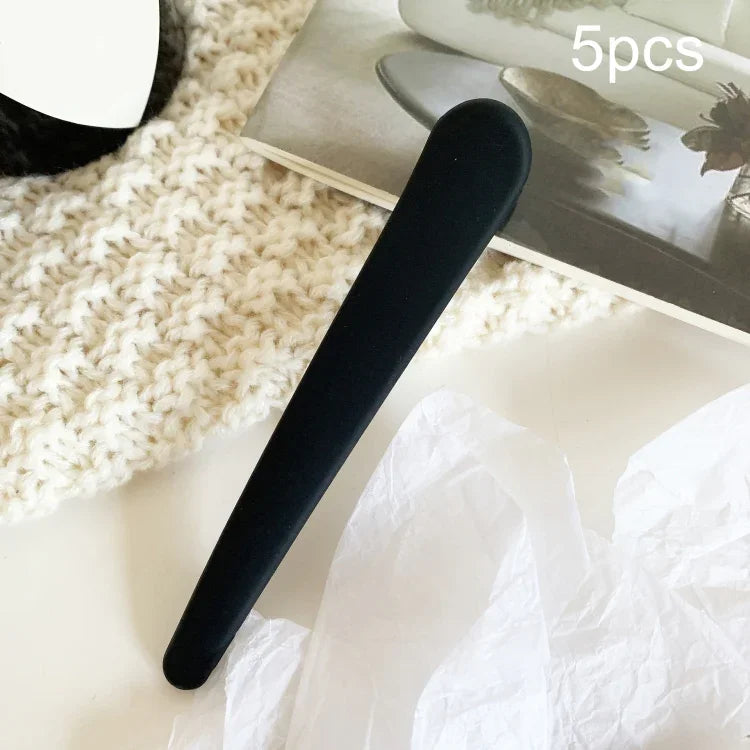 5개 7.8cm 오리주둥이 클립 일자 앞머리 클립 심플 맞춤형 옆머리 클립