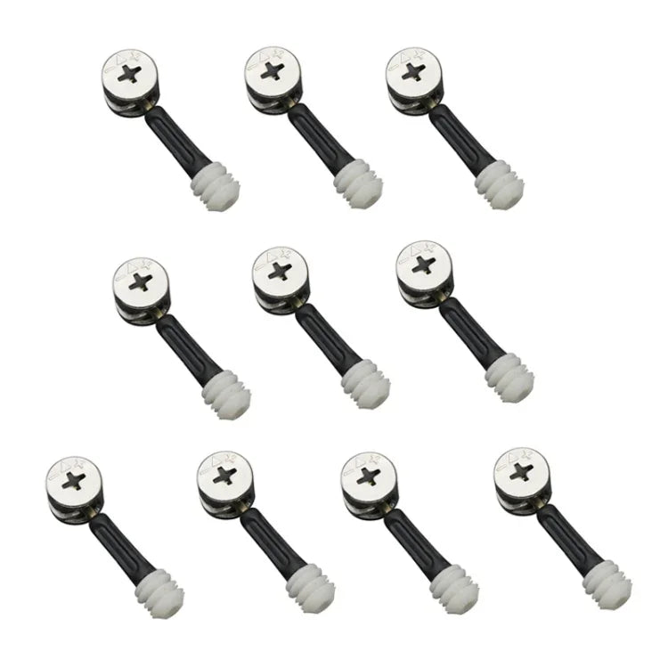 3 in 1 나사 연결 가구 링크 고정기 옷장 편심 휠 너트 연결 고정장치, 10개 40mm, 10개 35mm