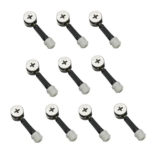 3 in 1 나사 연결 가구 링크 고정기 옷장 편심 휠 너트 연결 고정장치, 10개 40mm, 10개 35mm