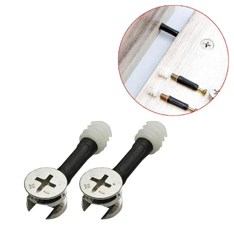 3 in 1 나사 연결 가구 링크 고정기 옷장 편심 휠 너트 연결 고정장치, 10개 40mm, 10개 35mm