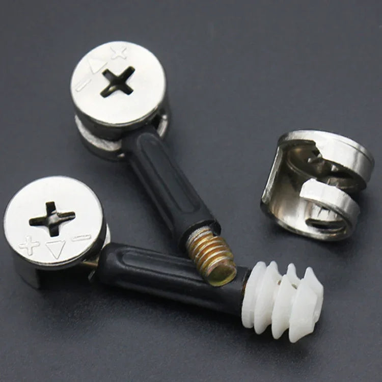3 in 1 나사 연결 가구 링크 고정기 옷장 편심 휠 너트 연결 고정장치, 10개 40mm, 10개 35mm