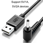 JINGHUA U550C USB에서 DC 충전 케이블 소형 가전 전원 코드, 3.5mm, 5.5mm