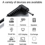 JINGHUA U550C USB에서 DC 충전 케이블 소형 가전 전원 코드, 3.5mm, 5.5mm