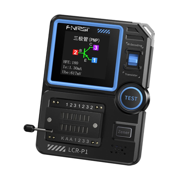 FNIRSI LCR-P1 트랜지스터 테스터 다기능 전자 부품 검사 도구, LCR-P1