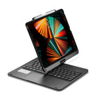 iPad Pro 12.9인치 2022/2021/2020/2018 태블릿 블루투스 터치 키보드 백라이트 및 360도 회전 기능 포함, iPad Pro 12.9인치용