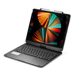 iPad Pro 12.9인치 2022/2021/2020/2018 태블릿 블루투스 터치 키보드 백라이트 및 360도 회전 기능 포함, iPad Pro 12.9인치용