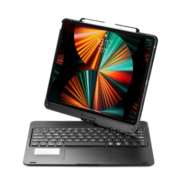 iPad Pro 12.9인치 2022/2021/2020/2018 태블릿 블루투스 터치 키보드 백라이트 및 360도 회전 기능 포함, iPad Pro 12.9인치용