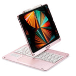 iPad Pro 12.9인치 2022/2021/2020/2018 태블릿 블루투스 터치 키보드 백라이트 및 360도 회전 기능 포함, iPad Pro 12.9인치용