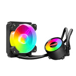 COOLMOON RGB120 5V ARGB 일체형 단일 행 멀티 플랫폼 CPU 쿨러, RGB120