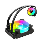 COOLMOON RGB120 5V ARGB 일체형 단일 행 멀티 플랫폼 CPU 쿨러, RGB120