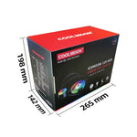 COOLMOON RGB120 5V ARGB 일체형 단일 행 멀티 플랫폼 CPU 쿨러, RGB120