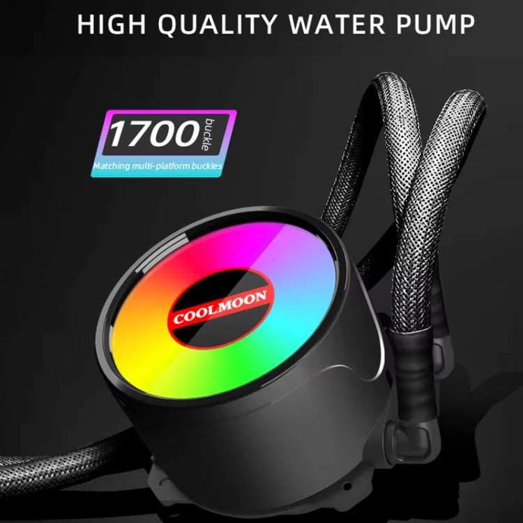 COOLMOON RGB120 5V ARGB 일체형 단일 행 멀티 플랫폼 CPU 쿨러, RGB120