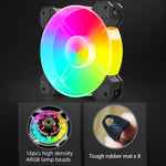 COOLMOON RGB120 5V ARGB 일체형 단일 행 멀티 플랫폼 CPU 쿨러, RGB120
