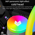 COOLMOON AS360 매직 다이아몬드 에디션 컴퓨터 쿨러 ARGB 수냉 조명 통합 CPU 라디에이터, AS360