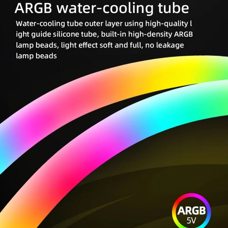 COOLMOON AS360 매직 다이아몬드 에디션 컴퓨터 쿨러 ARGB 수냉 조명 통합 CPU 라디에이터, AS360