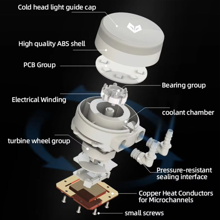 COOLMOON AS360 매직 다이아몬드 에디션 컴퓨터 쿨러 ARGB 수냉 조명 통합 CPU 라디에이터, AS360