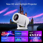 HY400 안드로이드 12.0 시스템 지능형 프로젝터 휴대용 가정용 프로젝터, 미국 플러그, 유럽 플러그, 영국 플러그, 호주 플러그
