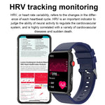 스마트 워치 링 ECG 온도 심박수 혈압 건강 블루투스 통화 시계, 블랙 실리콘, 레드 실리콘, 블루 실리콘, 블랙 가죽, 브라운 가죽