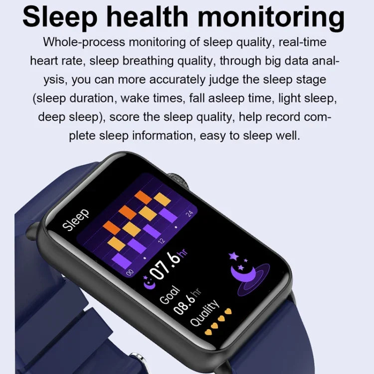 스마트 워치 링 ECG 온도 심박수 혈압 건강 블루투스 통화 시계, 블랙 실리콘, 레드 실리콘, 블루 실리콘, 블랙 가죽, 브라운 가죽
