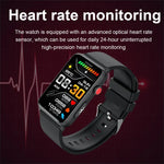 스마트 워치 링 ECG 온도 심박수 혈압 건강 블루투스 통화 시계, 블랙 실리콘, 레드 실리콘, 블루 실리콘, 블랙 가죽, 브라운 가죽