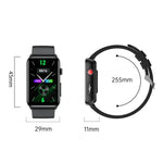 스마트 워치 링 ECG 온도 심박수 혈압 건강 블루투스 통화 시계, 블랙 실리콘, 레드 실리콘, 블루 실리콘, 블랙 가죽, 브라운 가죽