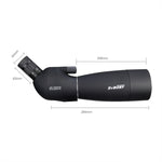 SVBONY SV28 25-75x70 IP65 방수 조류 관측용 스코프, 21mm 접안렌즈