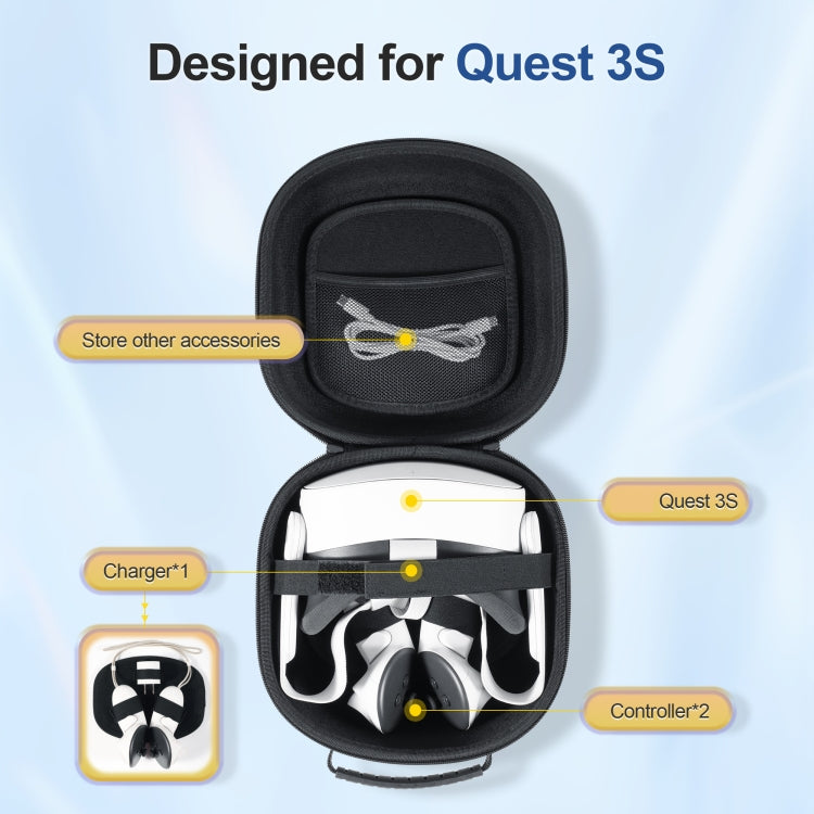 Meta Quest 3S STARTRC GAMES 옥스포드 천 핸드헬드 보관 가방용, 1150957