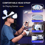 DEVASO PlayStation VR 2 엘리트 헤드밴드용 미끄럼 방지 편안한 무게 감소 헤드밴드, PlayStation VR 2 ABS용