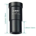 SVBONY F9102A 1.25인치 5배 배율 천문 망원경 액세서리, F9102A