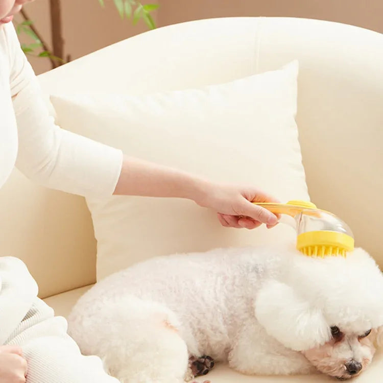 긴 손잡이 반려동물 목욕 브러시 실리콘 강아지 고양이 청소 마사지 브러시 그루밍 빗, 촘촘한 이빨 노랑, 촘촘한 이빨 파랑, 촘촘한 이빨 초록, 굵은 이빨 노랑, 굵은 이빨 파랑, 굵은 이빨 초록