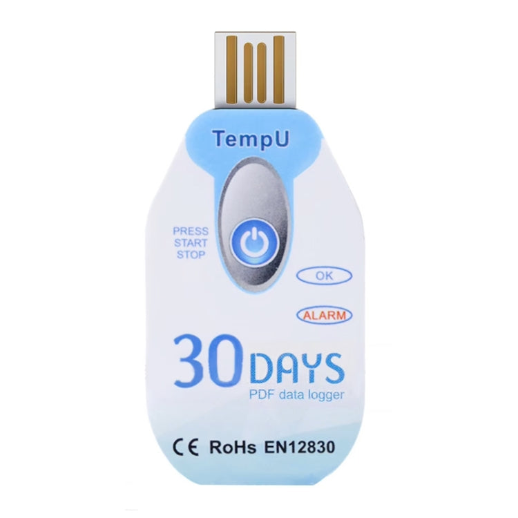TempU 일회용 온도 기록기 냉장 운송 차량용, 30일, 60일, 90일
