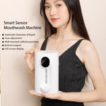540ml 자동 구강 세정제 디스펜서 3단계 정량, 2개 자석 컵 포함, S7 화이트, S7 블랙