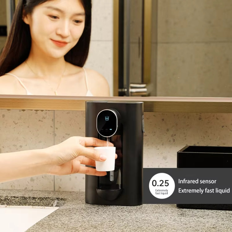 540ml 자동 구강 세정제 디스펜서 3단계 정량, 2개 자석 컵 포함, S7 화이트, S7 블랙