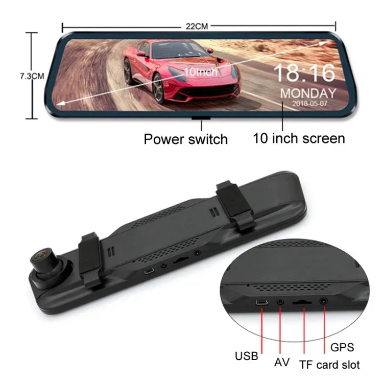 차량 HD WIFI 연동 트리플 카메라 블랙박스, GPS 및 WIFI 연동 기능 포함, 우측 사각지대 시스템 포함