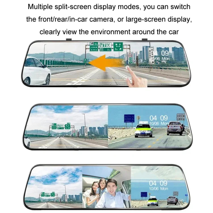 차량 HD WIFI 연동 트리플 카메라 블랙박스, GPS 및 WIFI 연동 기능 포함, 우측 사각지대 시스템 포함