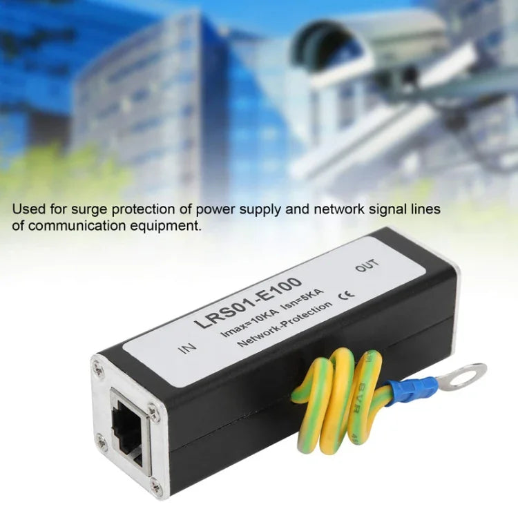 RJ45 커넥터 네트워크 감시 비디오 신호 번개 보호기, RJ45